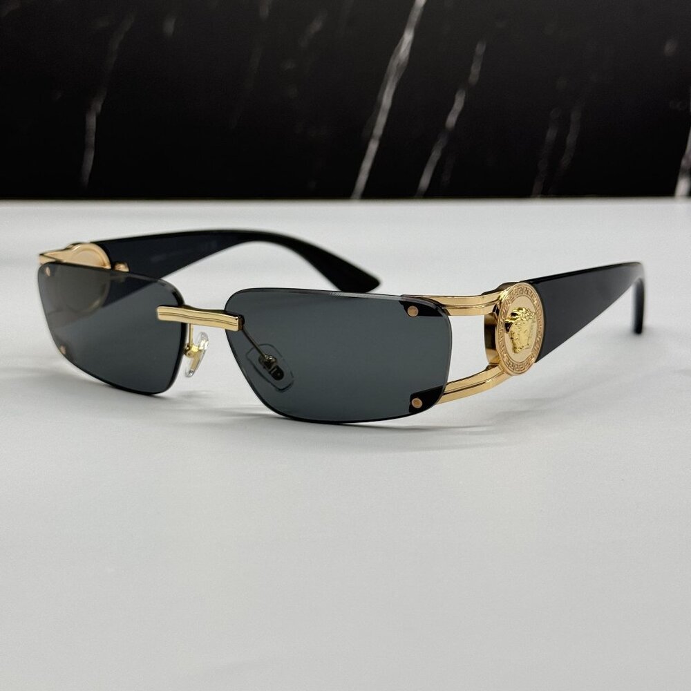 NEW VERSACE VE2291 1002/87 SUNGLASSES MOD 2291 BLACK UNISEX VERSACE VE2291 10028